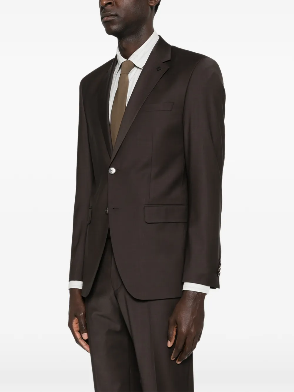  Karl Lagerfeld Buttonned Blazer - Brown 