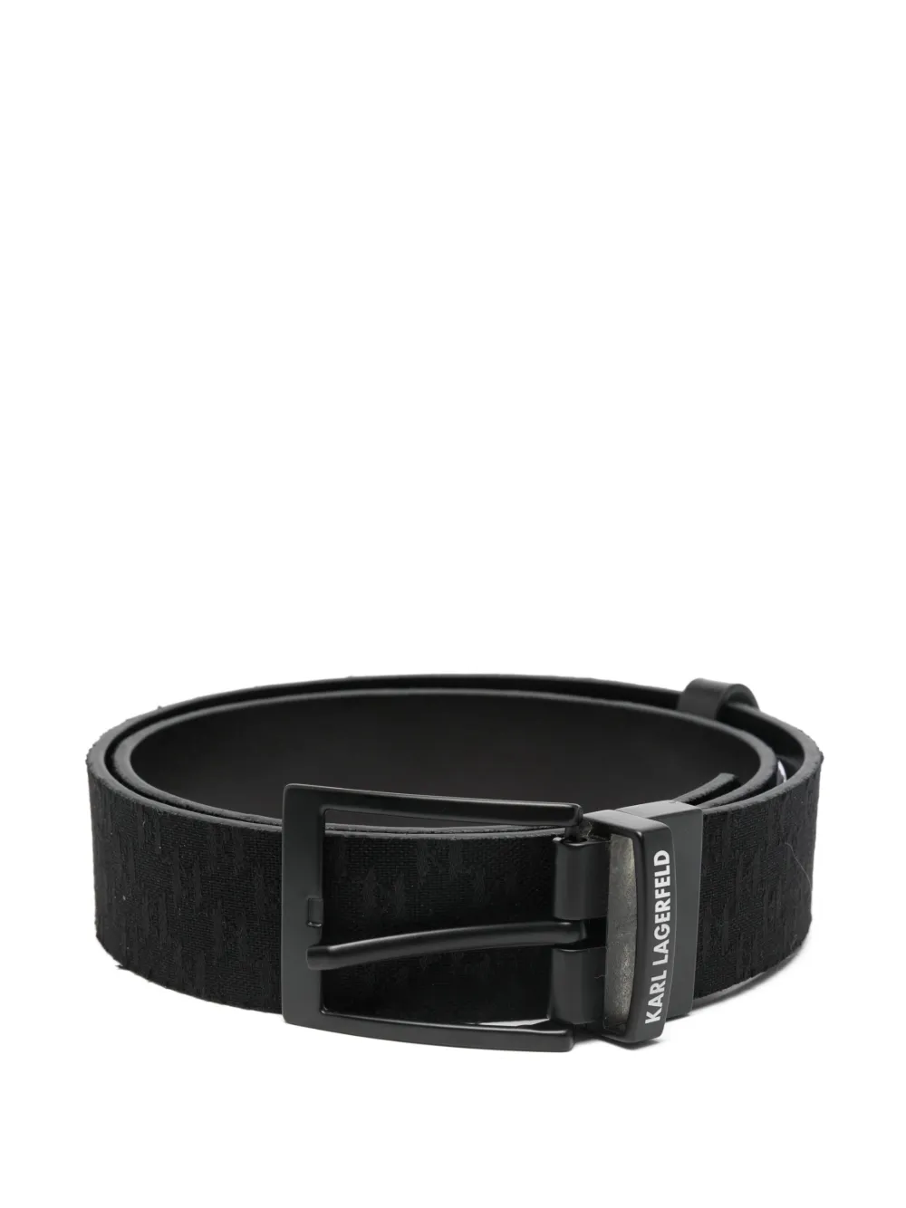 Karl Lagerfeld cinturón con hebilla del logo | negro | Image 1