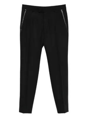 Emporio Armani テーパードパンツ | ブラック | FARFETCH JP