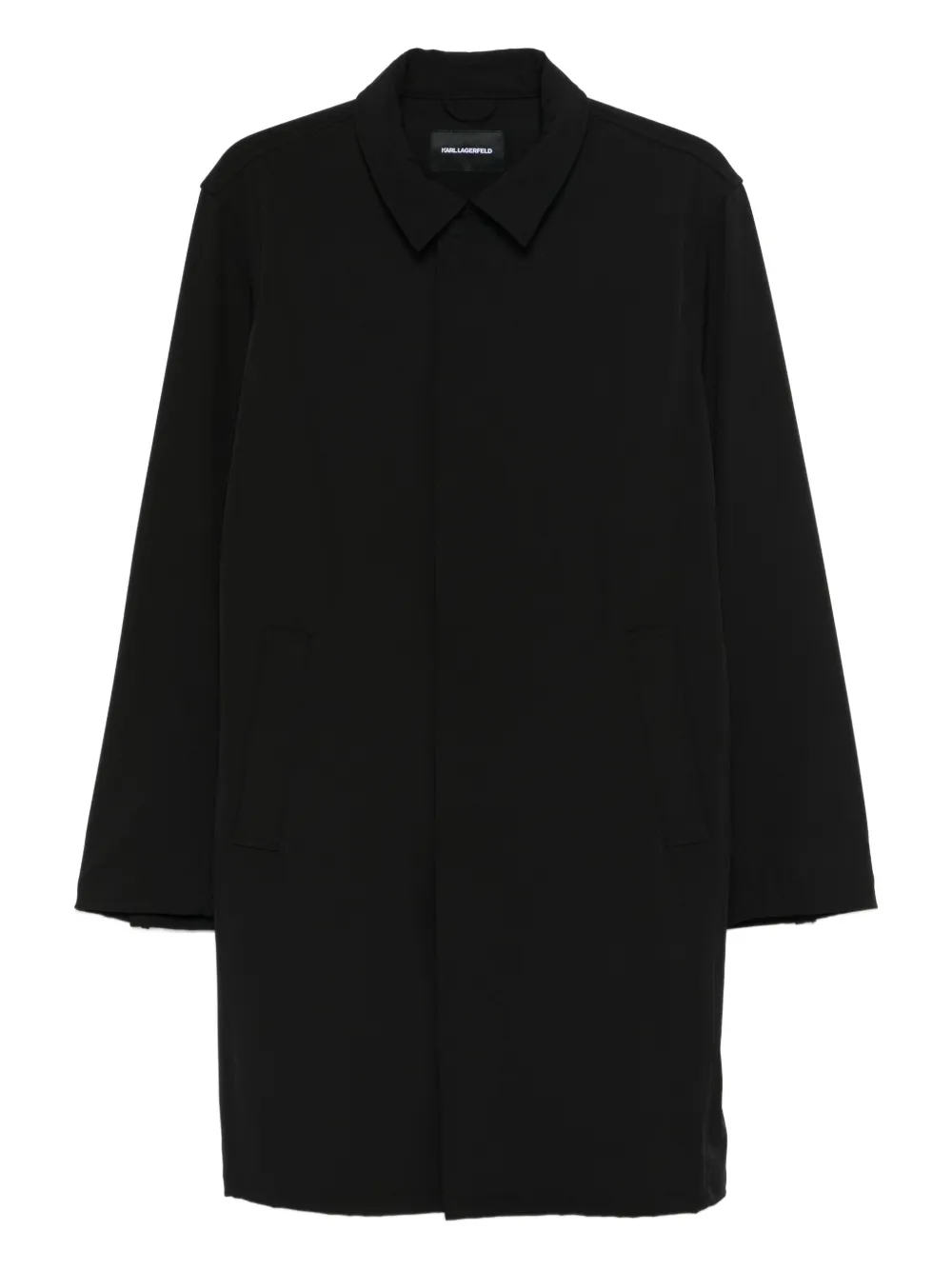 Karl Lagerfeld buttoned coat | Black | Image 1