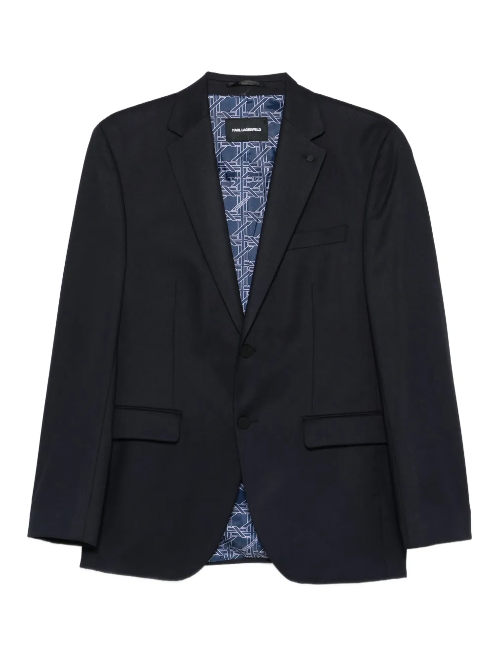 Karl Lagerfeld Nova notched-lapel blazer - Blu