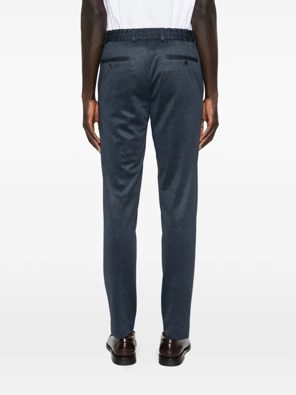 Karl Lagerfeld Straight broek met trekkoord Blauw