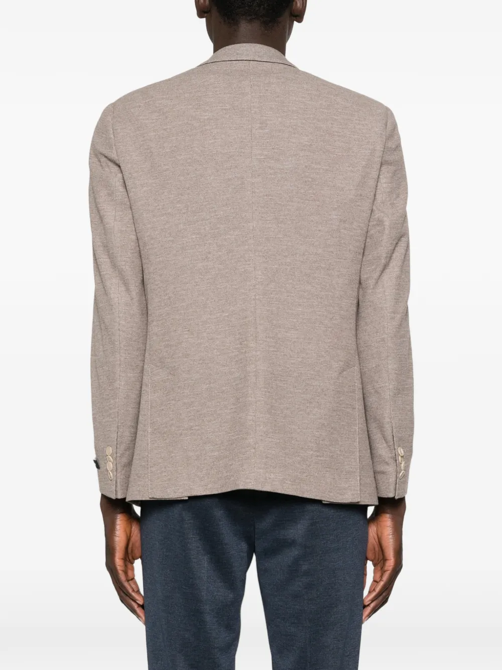 Karl Lagerfeld Smart blazer met knopen Bruin