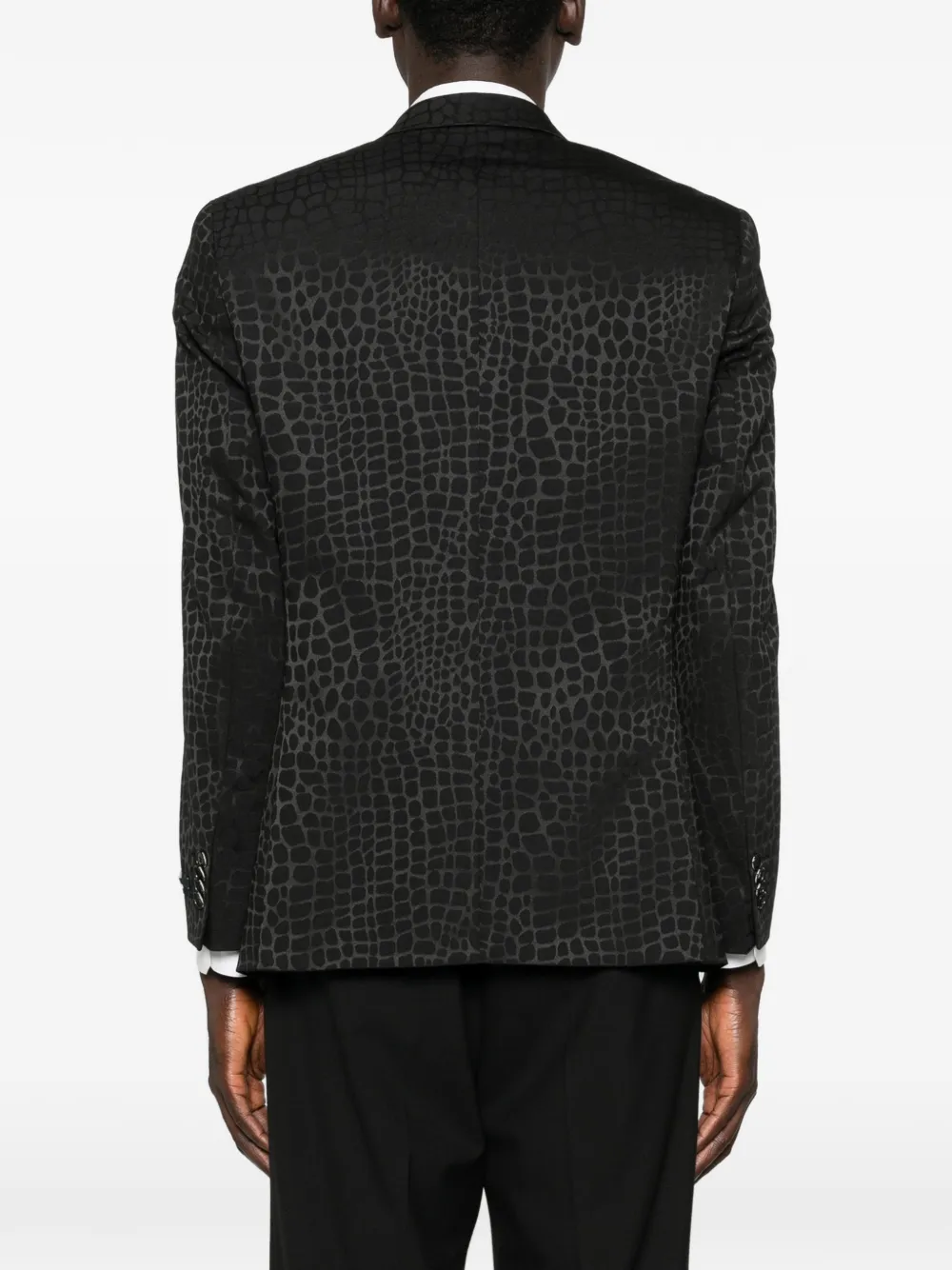 Karl Lagerfeld Clever blazer met patroon Zwart