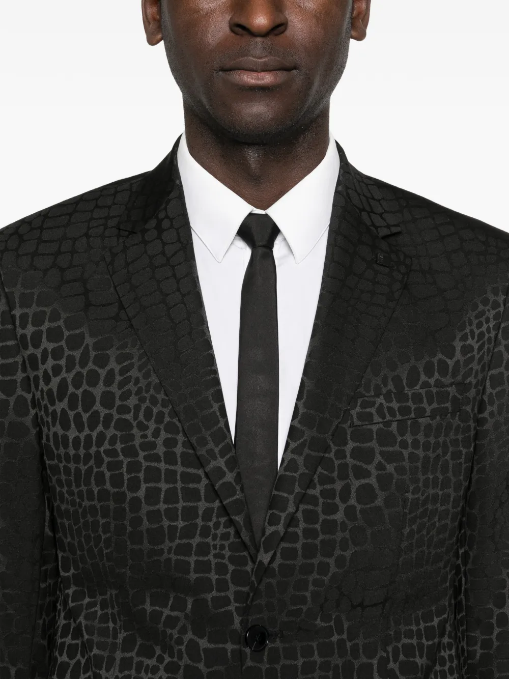 Karl Lagerfeld Clever blazer met patroon Zwart