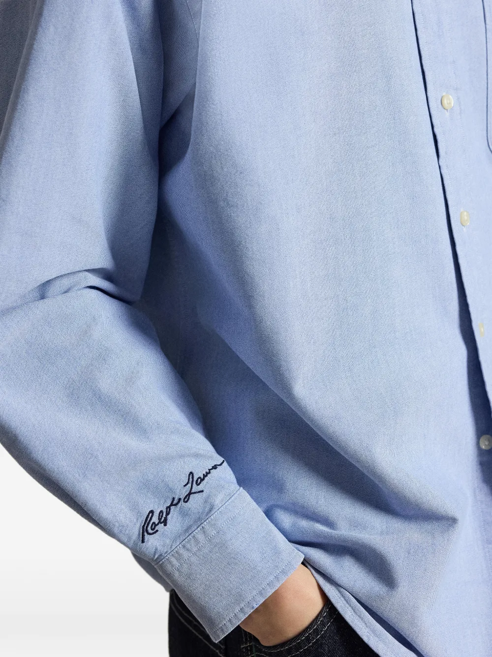 Polo Ralph Lauren Yankees kenmerkend overhemd met zak Blauw