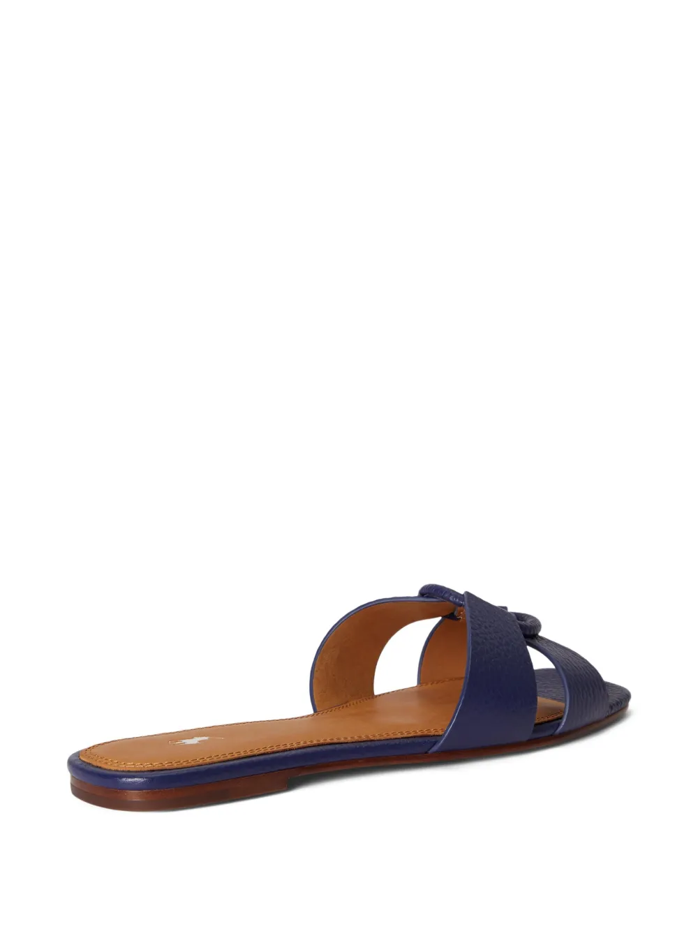 Polo Ralph Lauren Platte sandalen met logo-reliëf Blauw