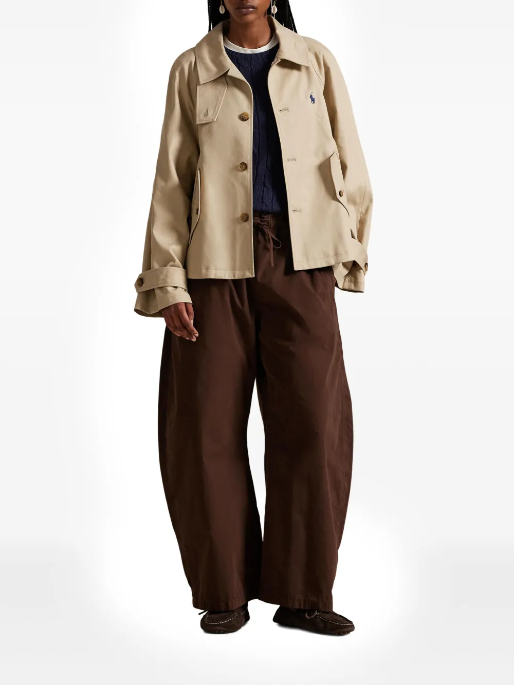 Polo Ralph Lauren Raglan-sleeves Jacket In Neutral