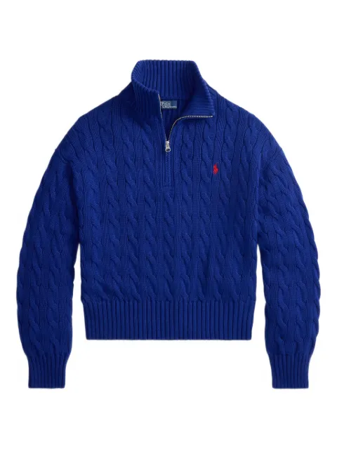 Polo Ralph Lauren cable-knit quarter-zip sweater