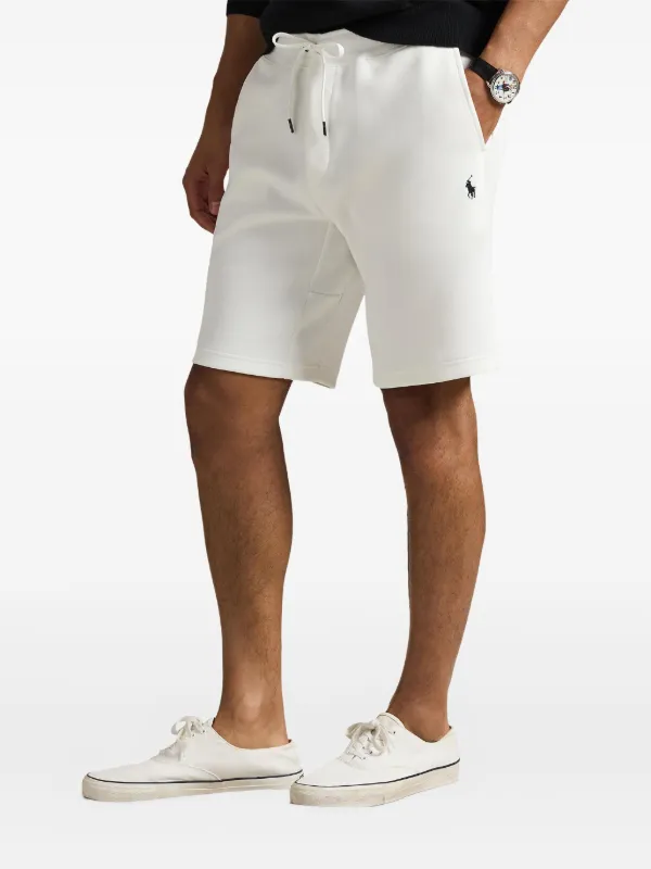 Polo Ralph Lauren Short Esportivo Com Bordado | Branco | FARFETCH BR