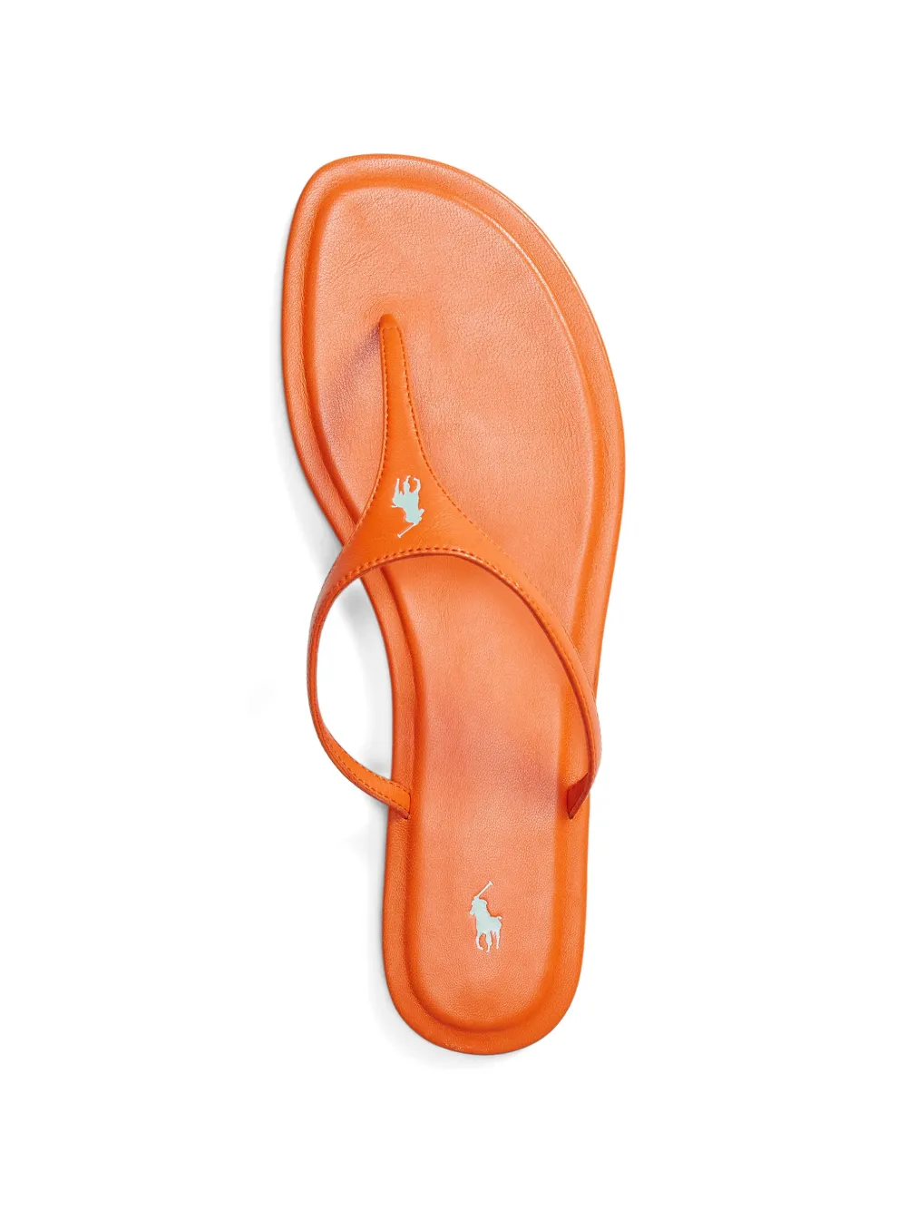 Polo Ralph Lauren Leren sandalen met reliëf Oranje