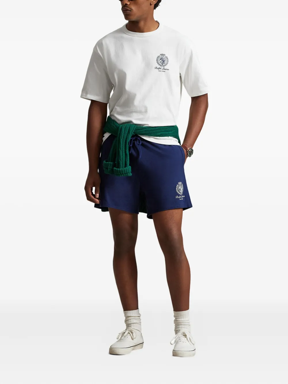 Polo Ralph Lauren Shorts met logodetail Blauw