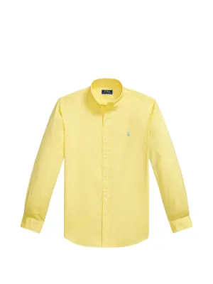 Polo Ralph Lauren Custom Fit Linen Shirt | Yellow | FARFETCH