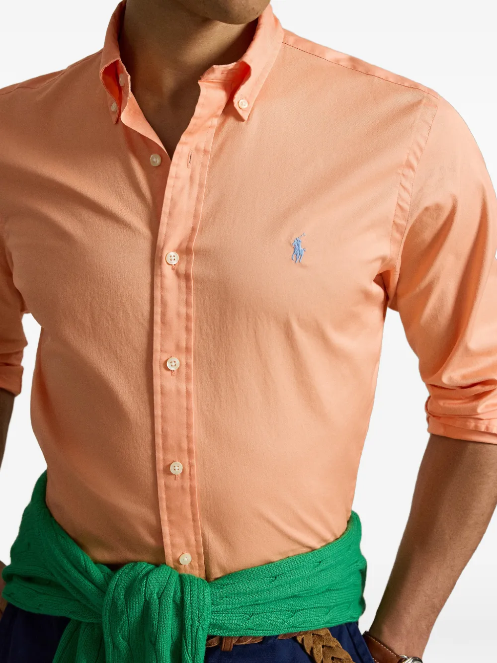 Buttoned Long-Sleeved Shirt