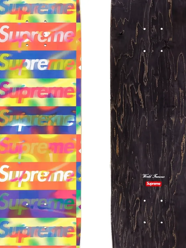 Supreme ロゴ スケートボードデッキ | イエロー | FARFETCH JP