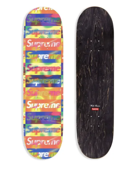 Supreme distorted logo skateboard deck