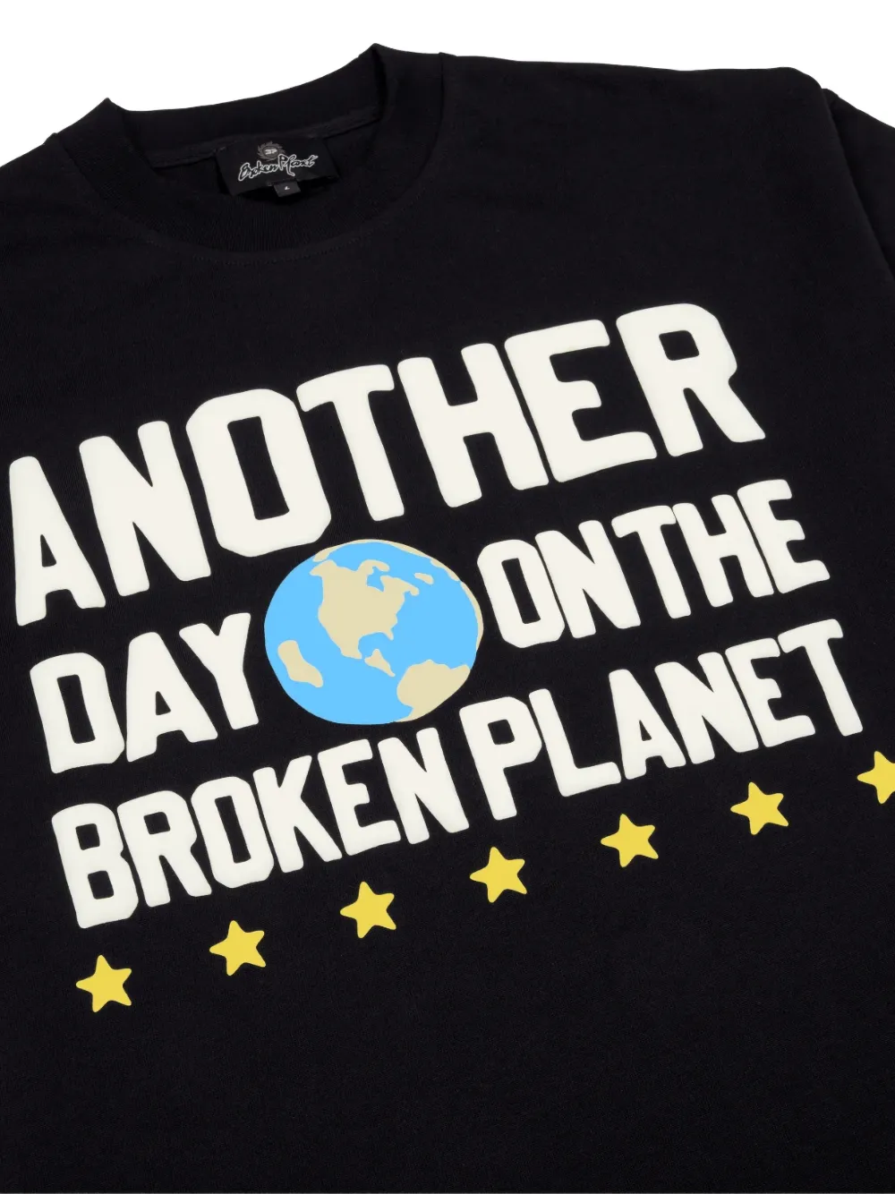 BROKEN PLANET Another Day T-shirt met print Zwart