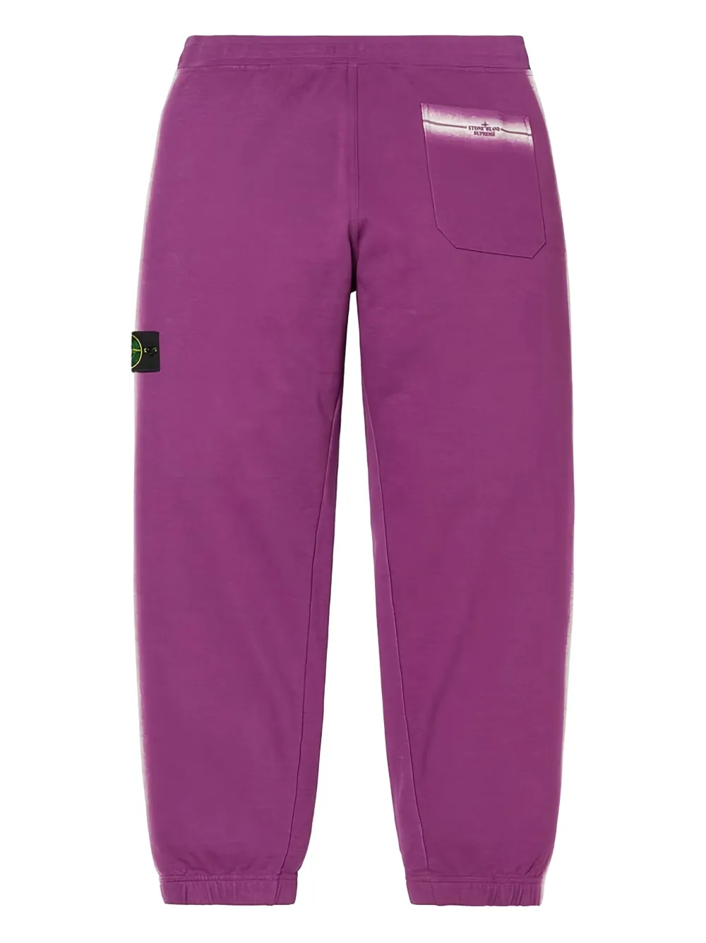 Supreme X Stone Island Side-striped Track Pants In Purple