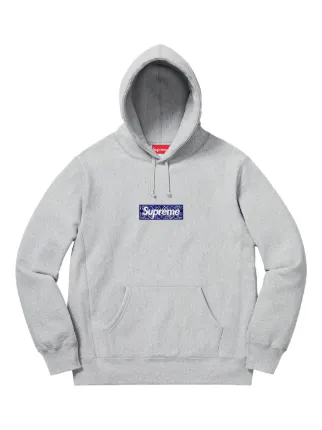 Supreme bandana Box Logo Mサイズ Supreme Bandana Box Logo Hooded Sweatshirt | Grey | FARFETCH CA