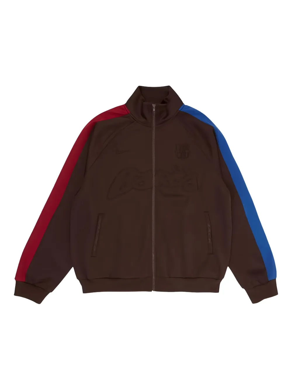 Travis Scott x Travis Scott x Nike x FC Barcelona zip retro anthem jacket | Brown | Image 1