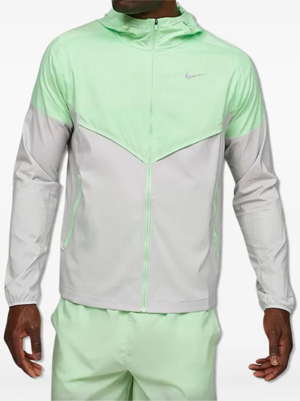 nike windrunner green white
