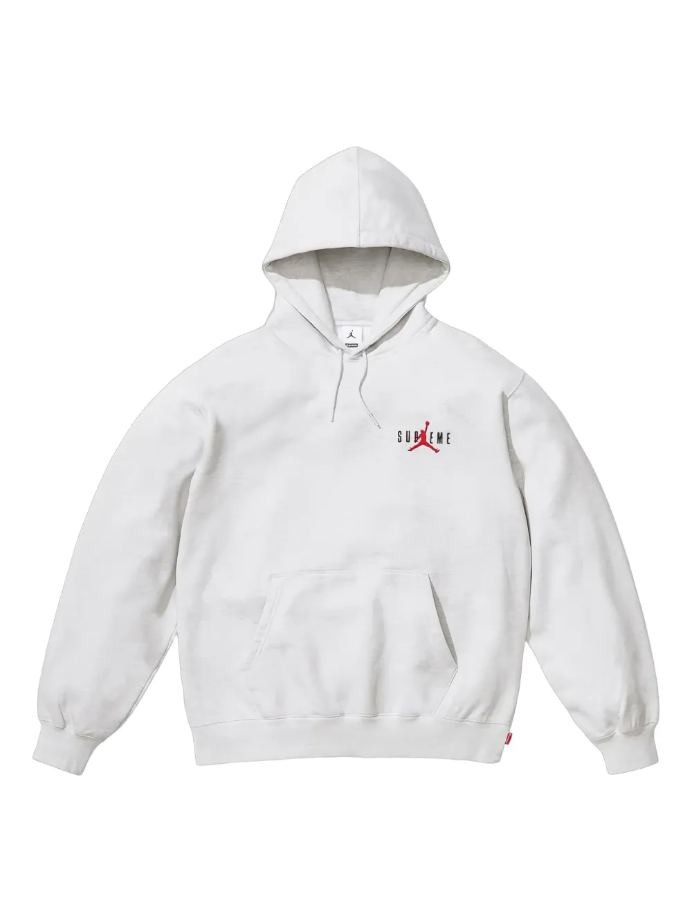 Supreme x Jordan kangaroo-pocket hoodie | Grey | Image 1