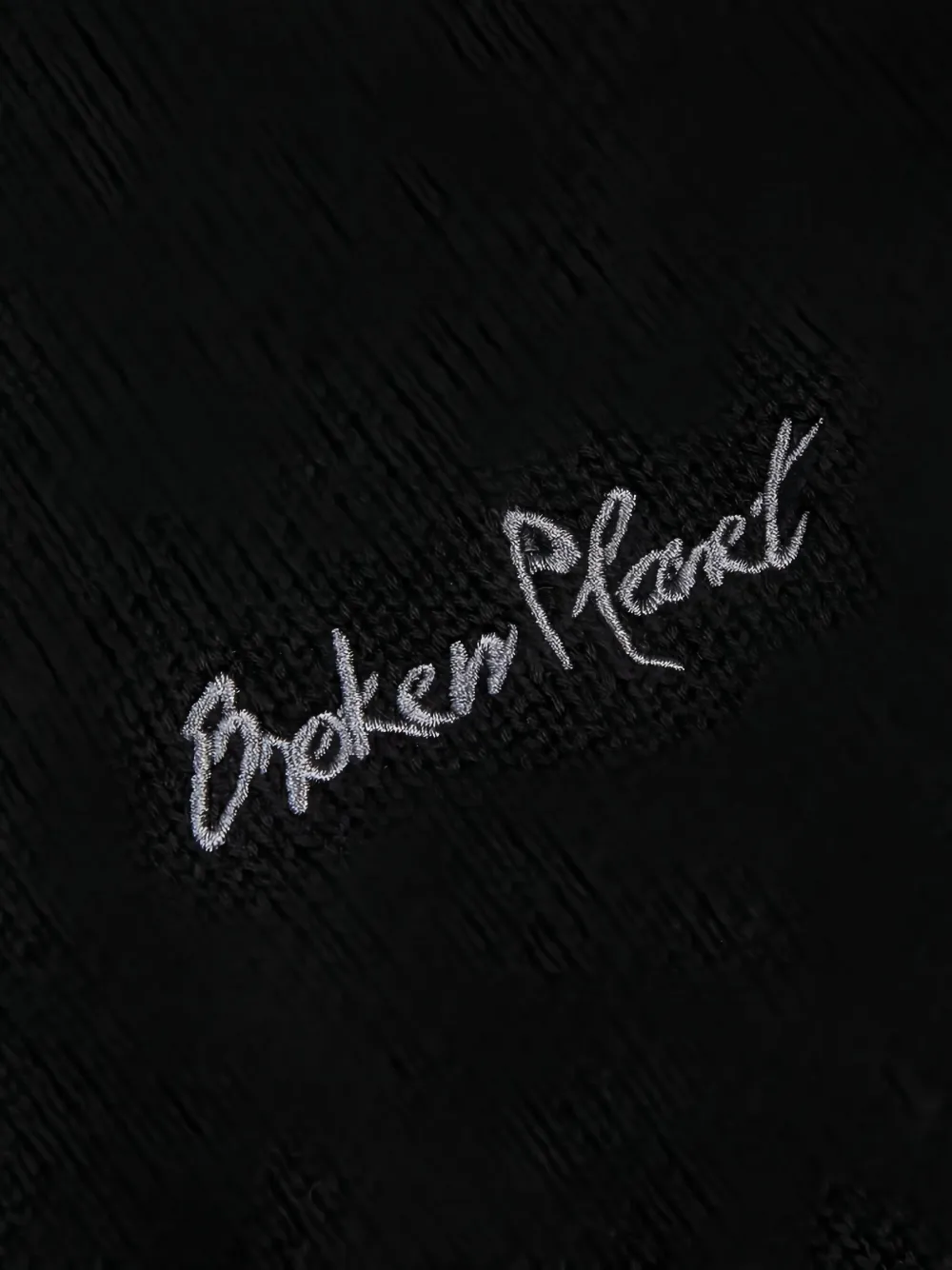 Broken Planet Graphic Print Knit Sweater In Black