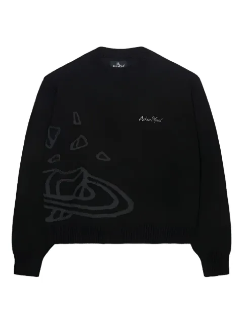 BROKEN PLANET graphic print knit sweater