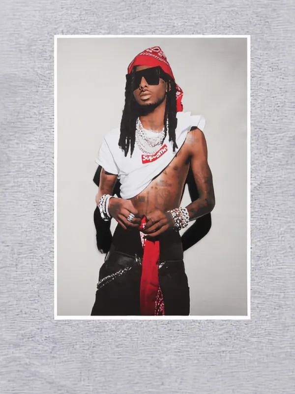 Supreme Playboi Carti Graphic Ptint T-Shirt | Grey | FARFETCH CA