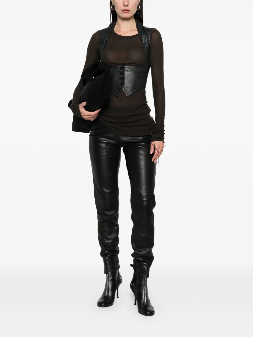 Romeo Gigli Pre-Owned 1990s buttoned collared vest | Image 2