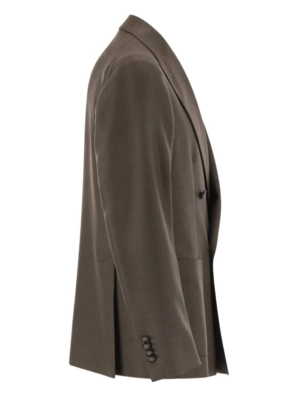 Tagliatore Double-breasted Patch-pocket Blazer In Brown