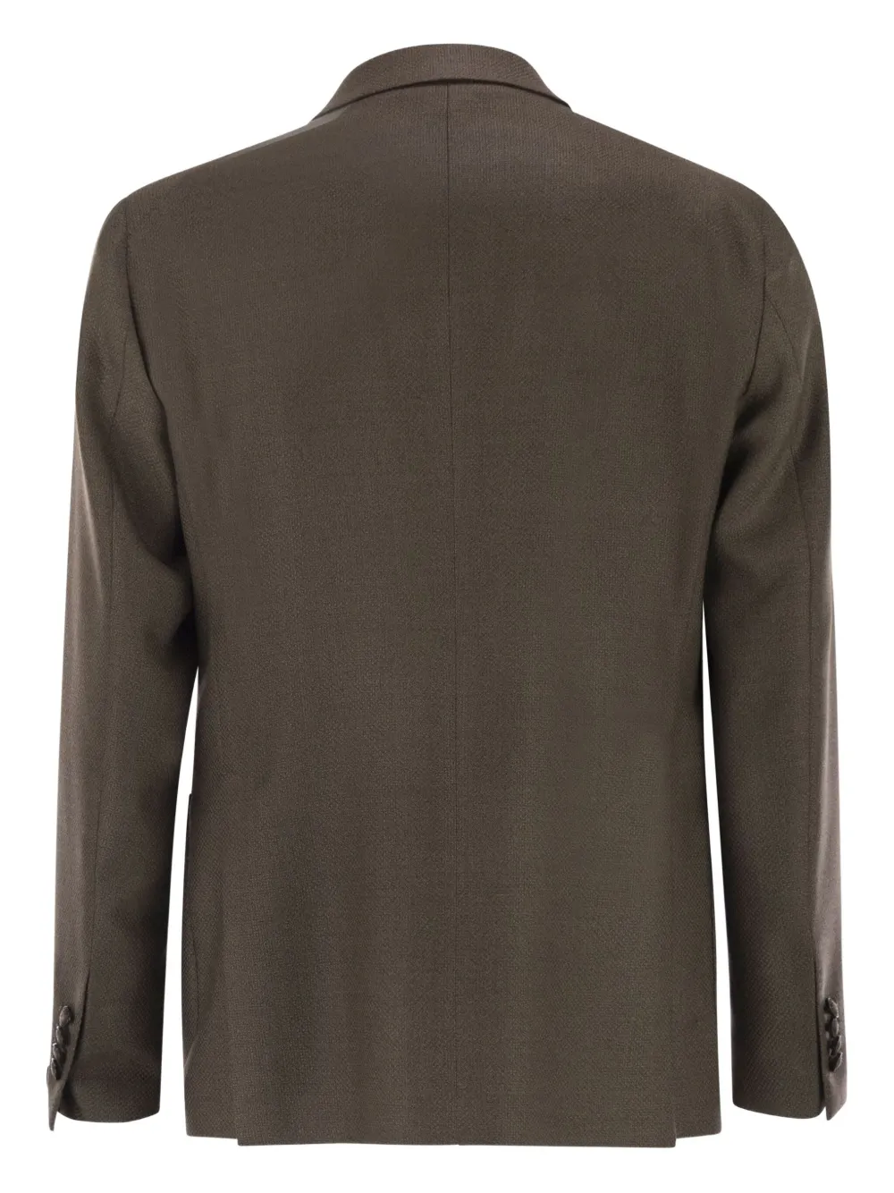 Tagliatore Double-breasted Patch-pocket Blazer In Brown