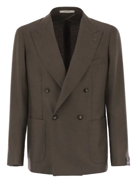 Tagliatore double-breasted patch-pocket blazer