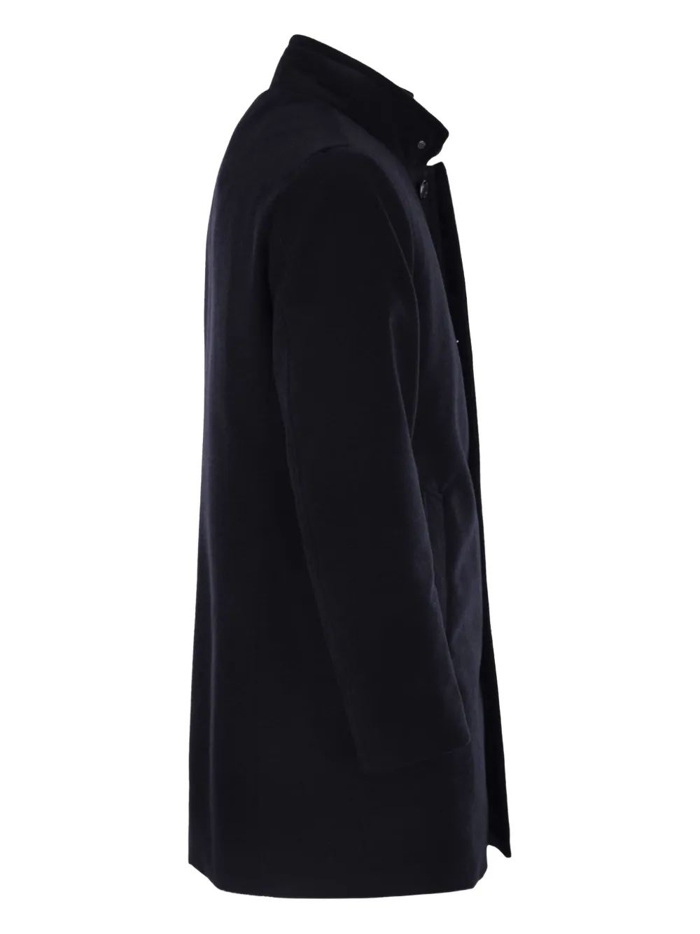 Moorer Bond Button-fastening Coat In Blue
