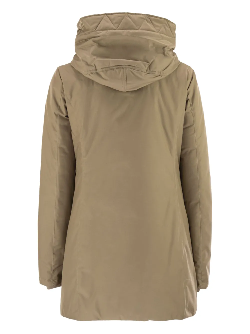 拉链连帽派克大衣