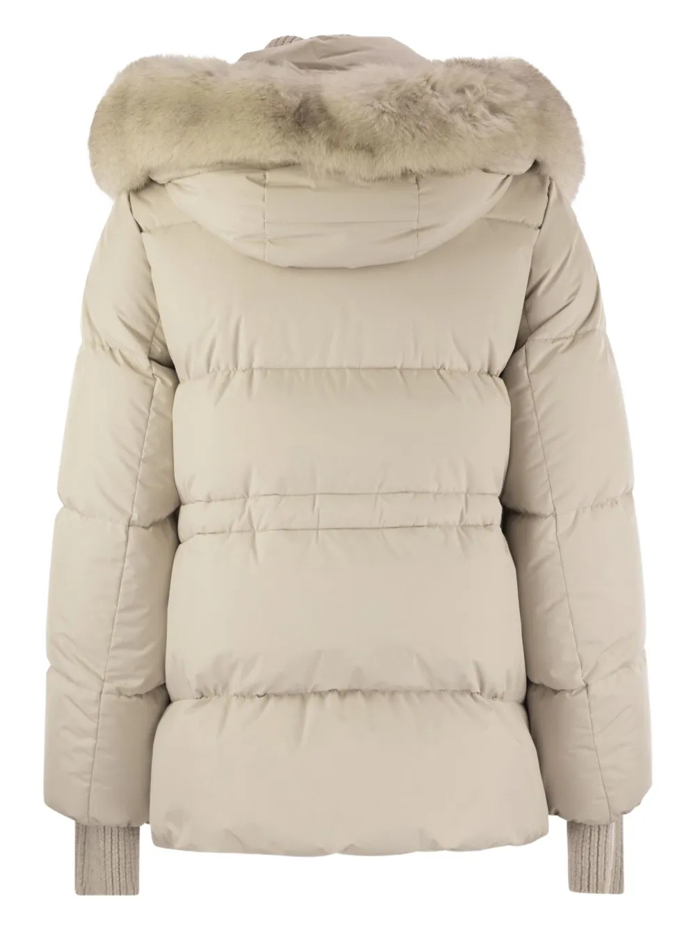 Moorer Gevoerd jack met capuchon Beige