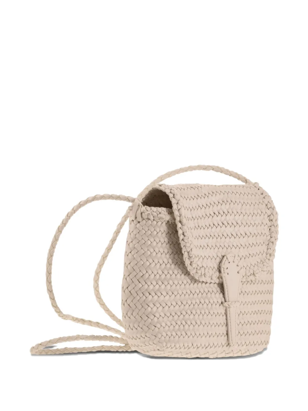 Dragon Mini City Woven Cross Body Bag In Neutral