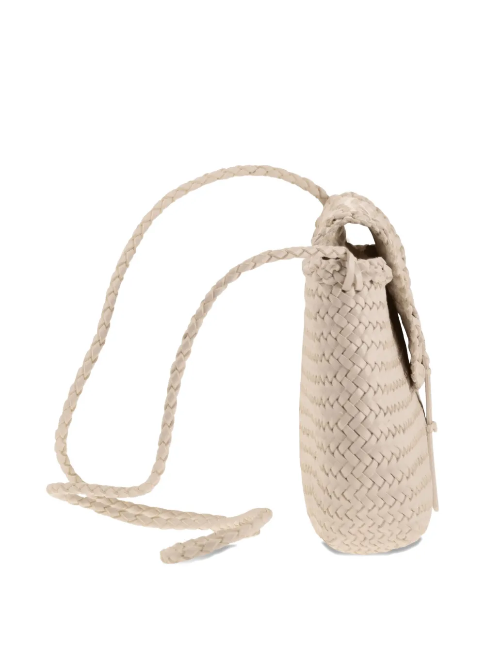 Dragon Mini City Woven Cross Body Bag In Neutral