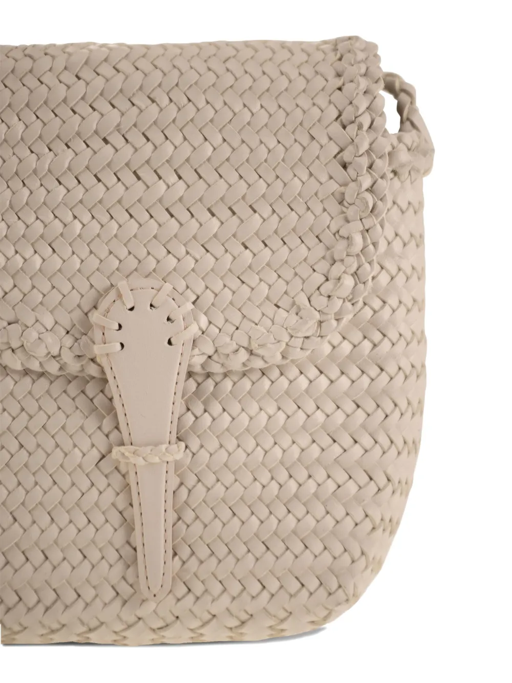 Dragon Mini City Woven Cross Body Bag In Neutral