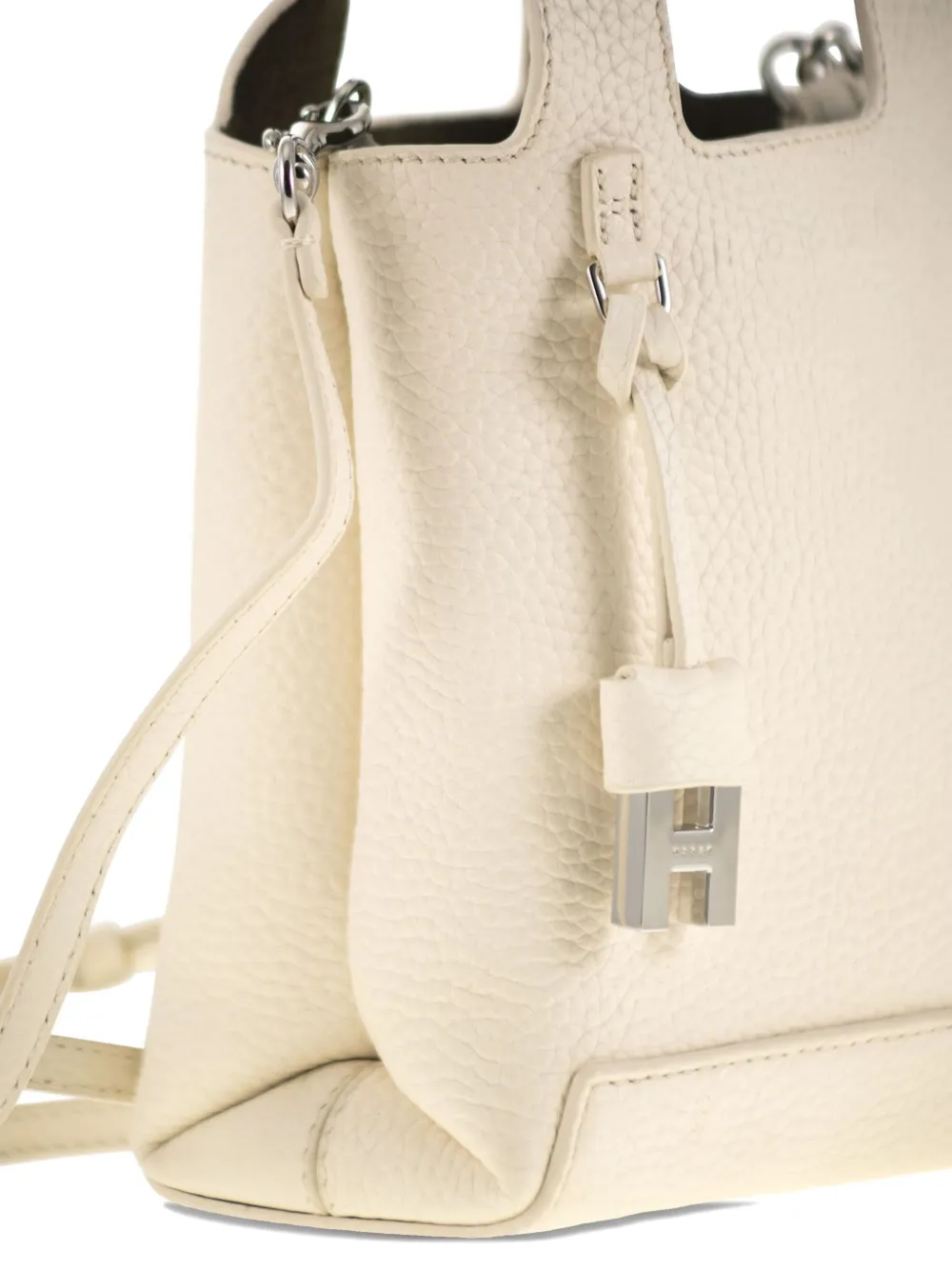 Hogan Leren mini-tas Beige