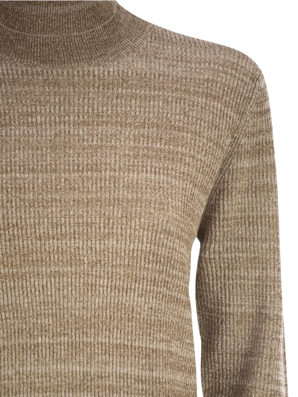Fabiana Filippi Long-sleeve Turtleneck Sweater In Neutral
