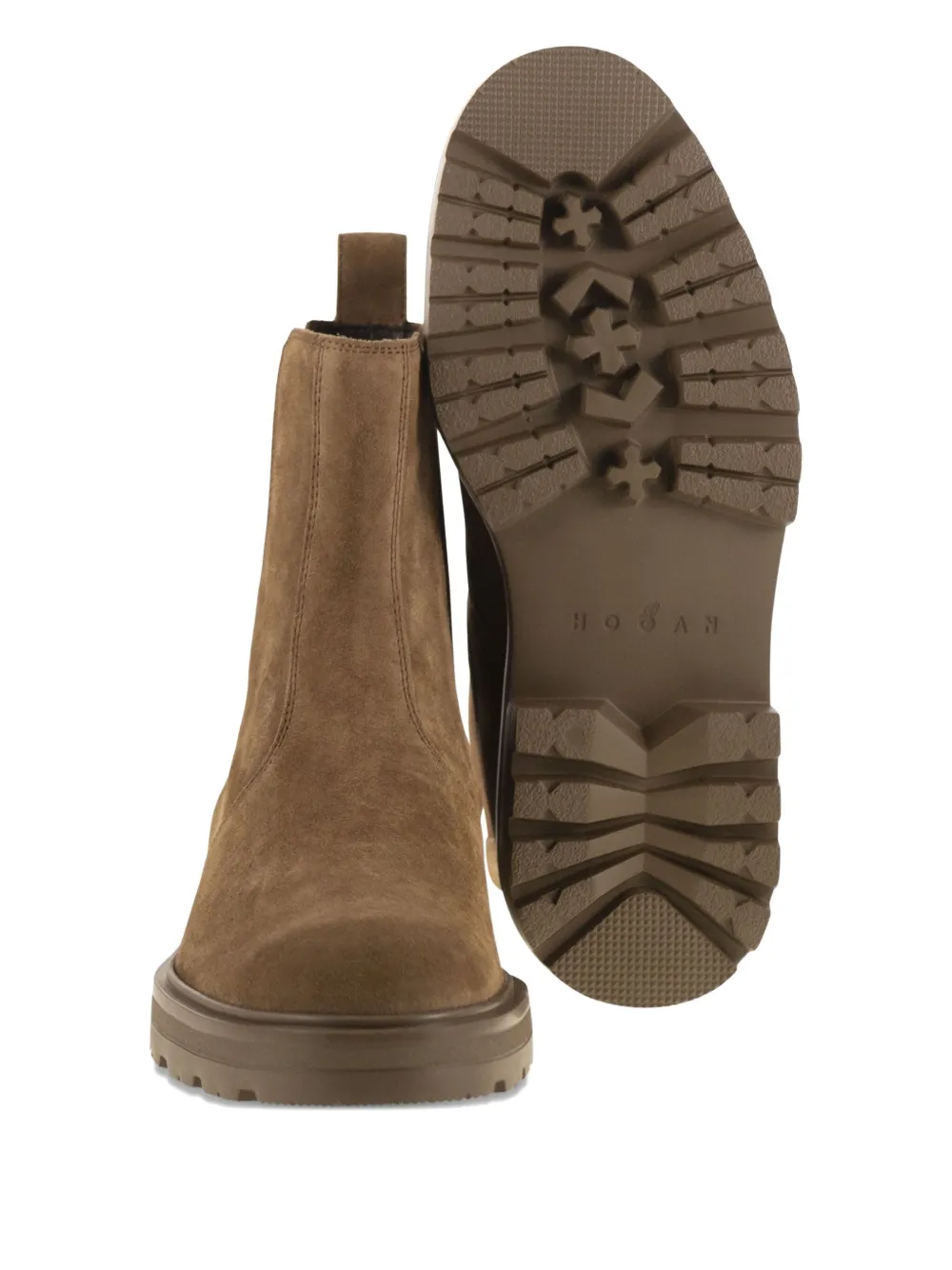 Hogan 50 mm H673 suède Chelsea laarzen Bruin