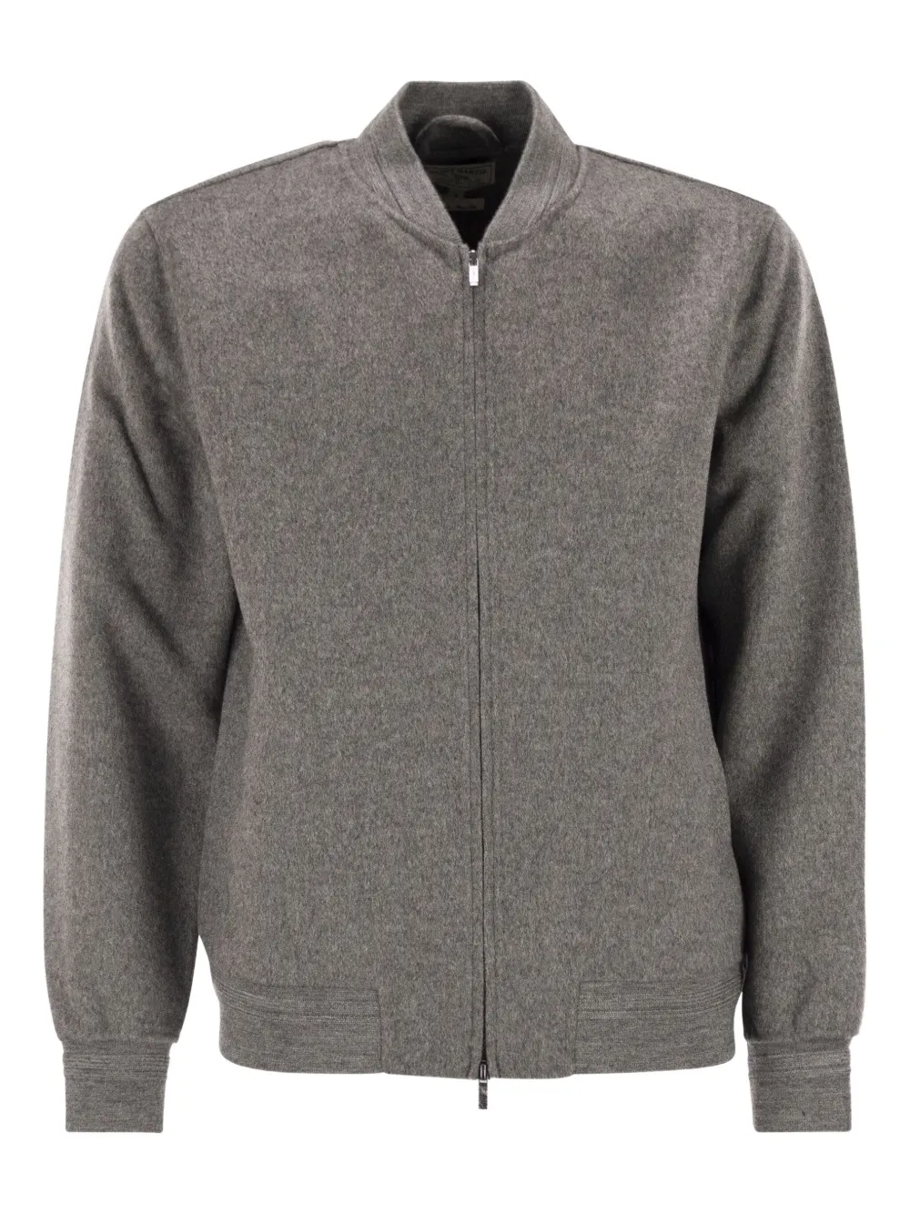 Mc2 Saint Barth Camden Raw-cut Bomber Jacket In Gray