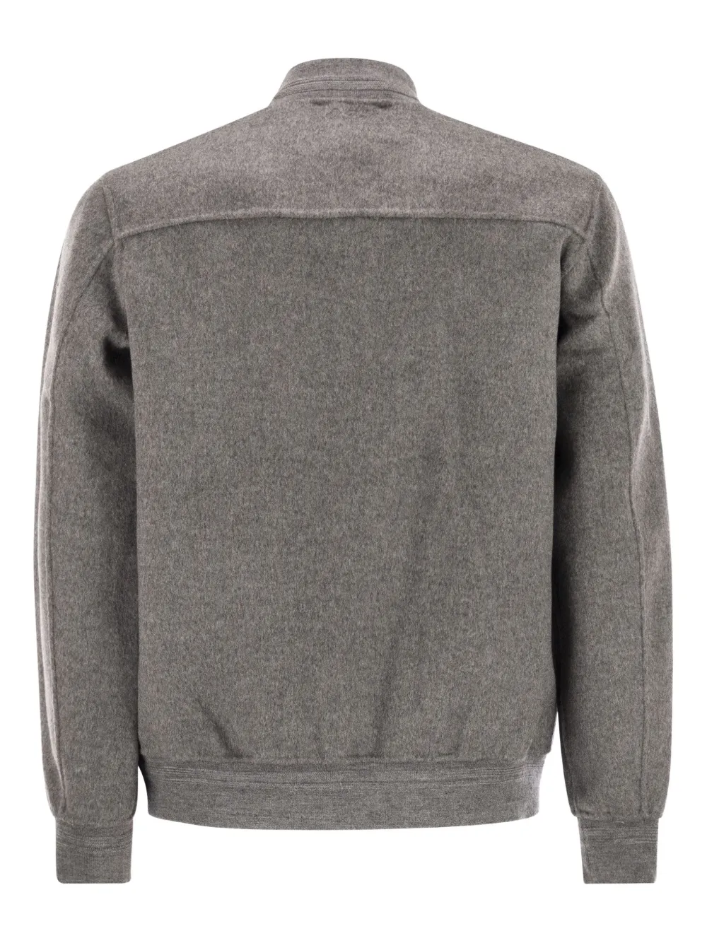 Mc2 Saint Barth Camden Raw-cut Bomber Jacket In Gray