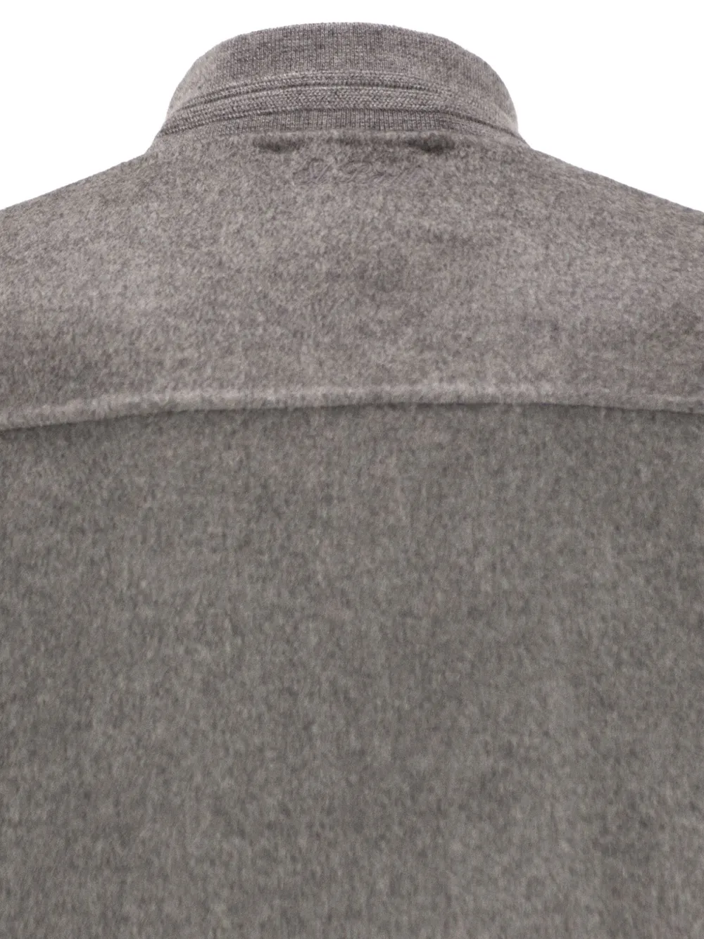 Mc2 Saint Barth Camden Raw-cut Bomber Jacket In Gray