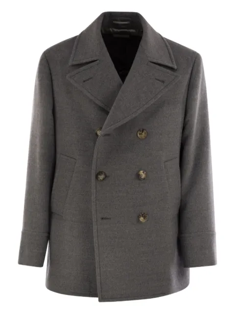 Brunello Cucinelli button-fastening wool coat