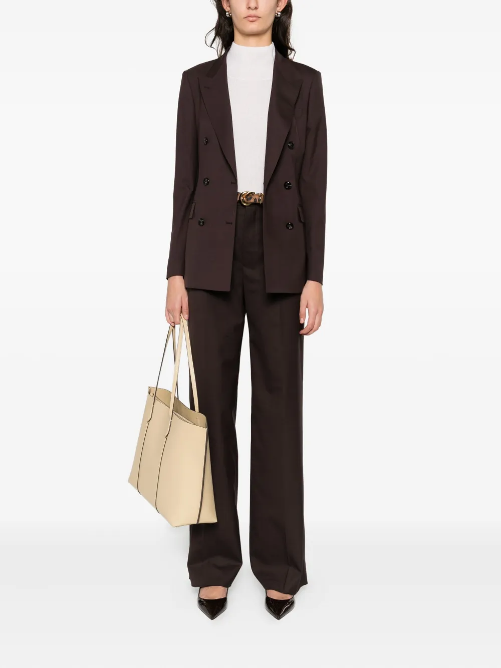 Tagliatore Double-breasted Tailoring In Brown