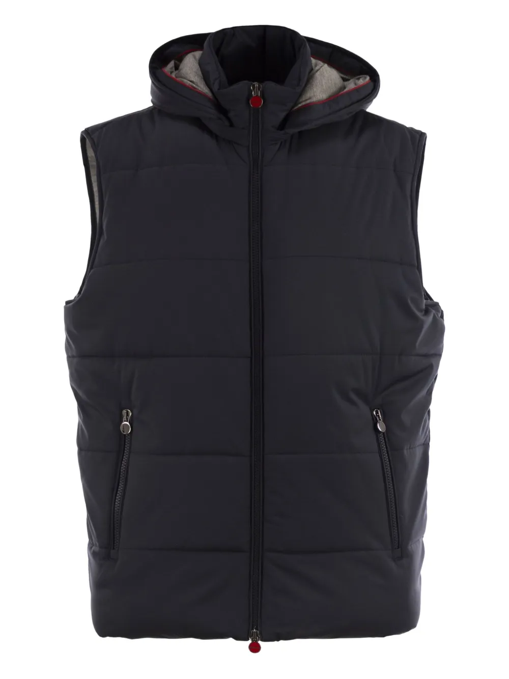 Kiton hooded sleeveless jacket | Blue | Image 1