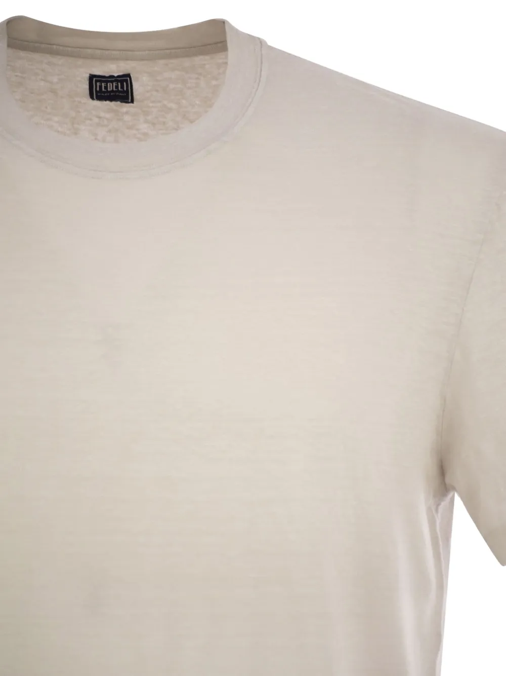Fedeli T-shirt met ronde hals Beige