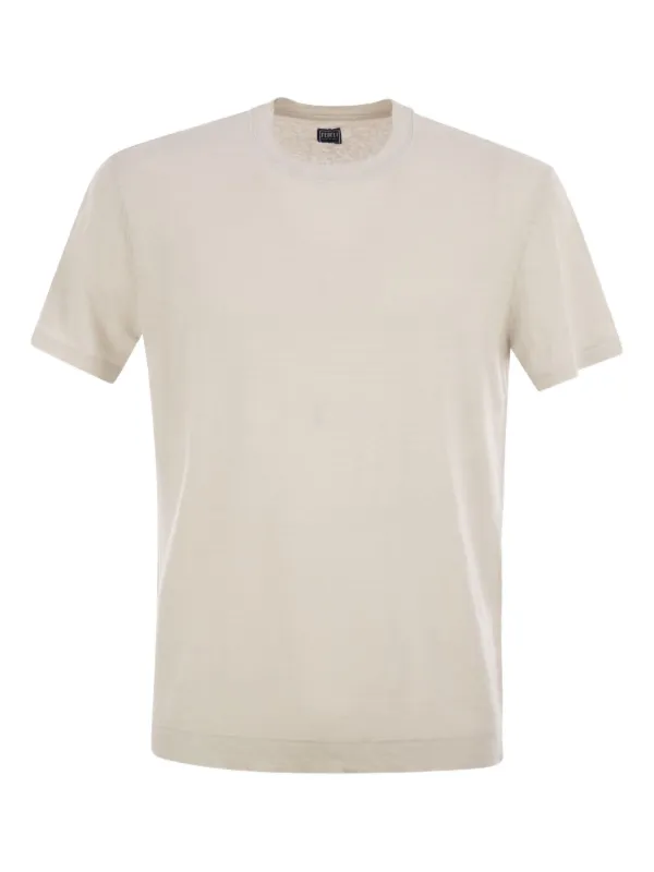 Fedeli Short-sleeved T-shirt in Neutrals